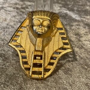 Vintage RNK King Tut Golden Mask Pin